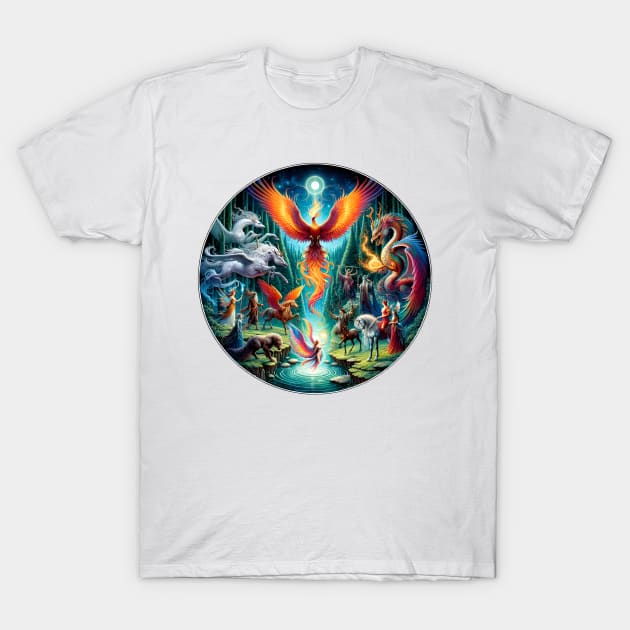 Enchanted Realms: Gathering of Legends T-Shirt by Rendigart